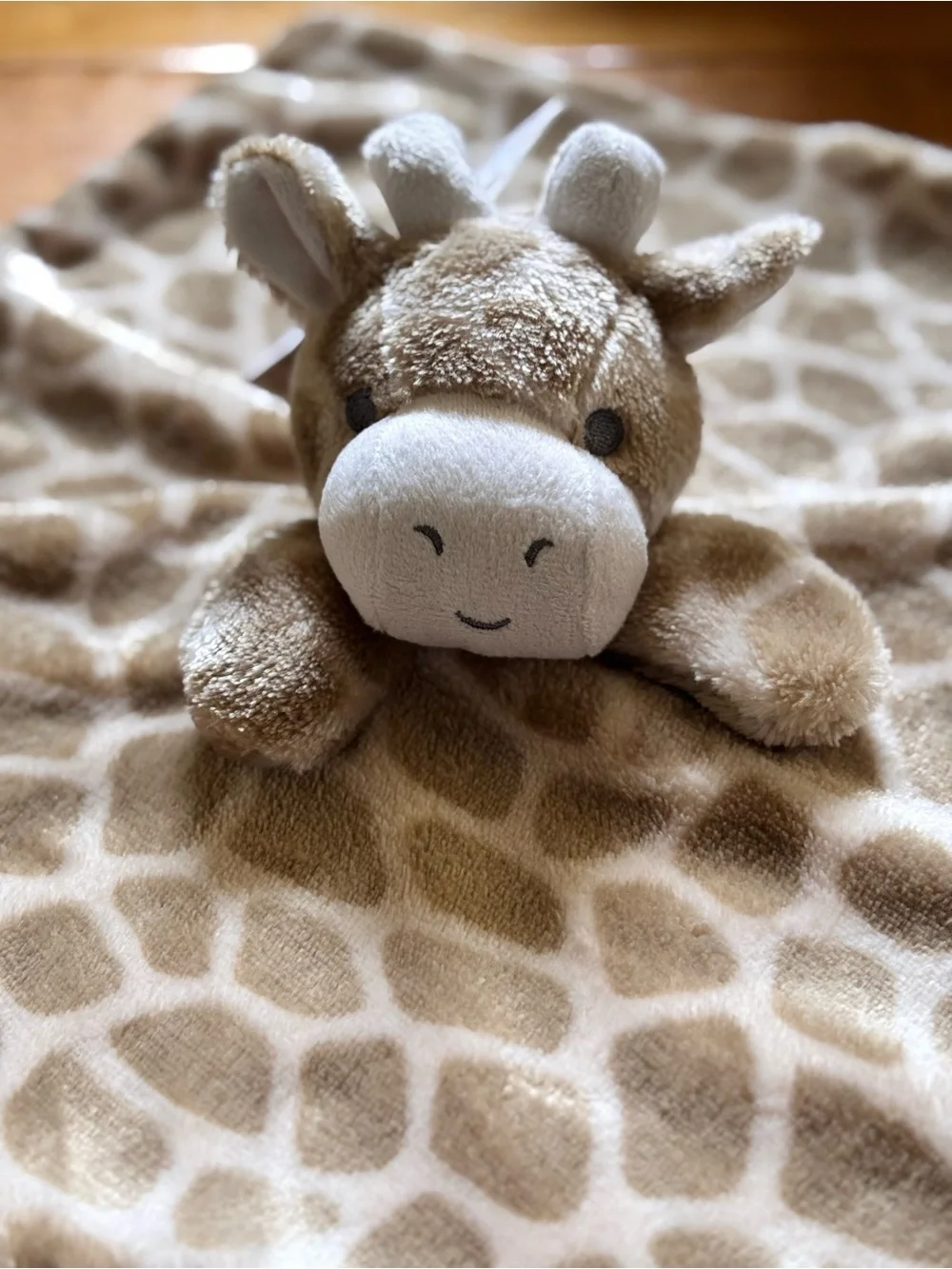 Oobles Giraffe Lovey Plush Security Blanket‎ Baby Rattle Toy DANBAR NWT